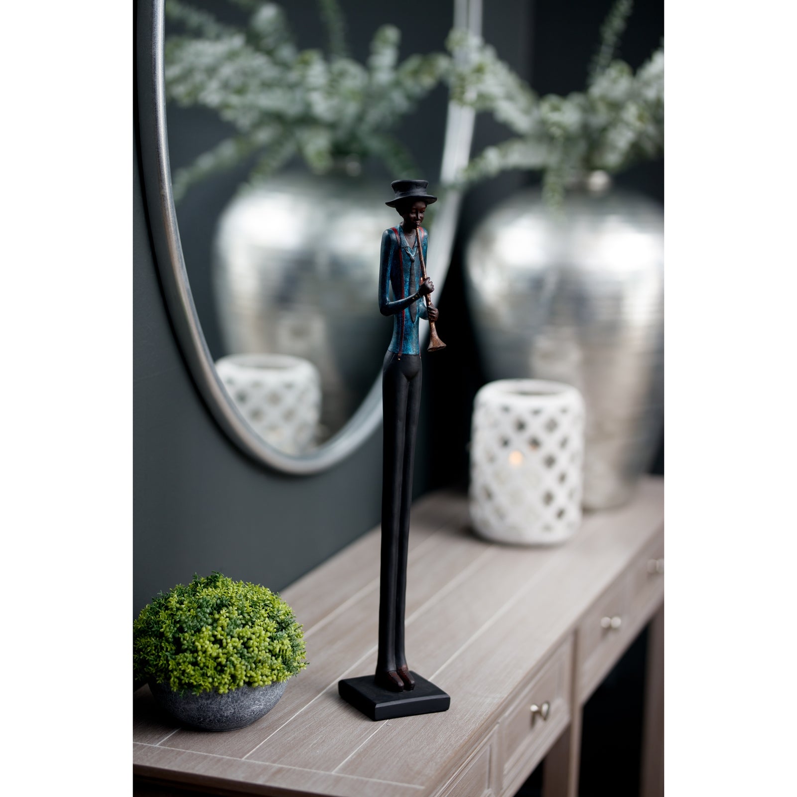 Standing Jazz Band Trumpeter Decorative Ornament - Image 3