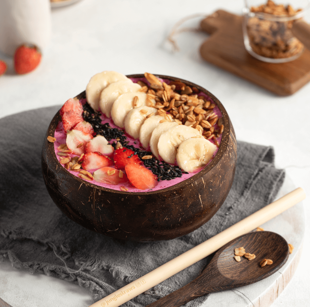 Eco-friendly Coconut Bowls & Spoons Set of 2 - Image 3