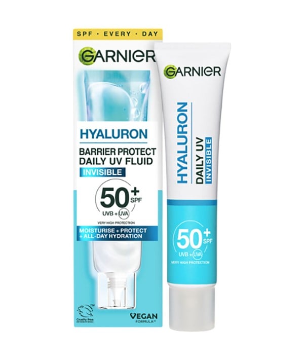 Garnier Hyaluron Barrier Protect Daily Invisible UV Fluid SPF 50plus 40ml - Image 2