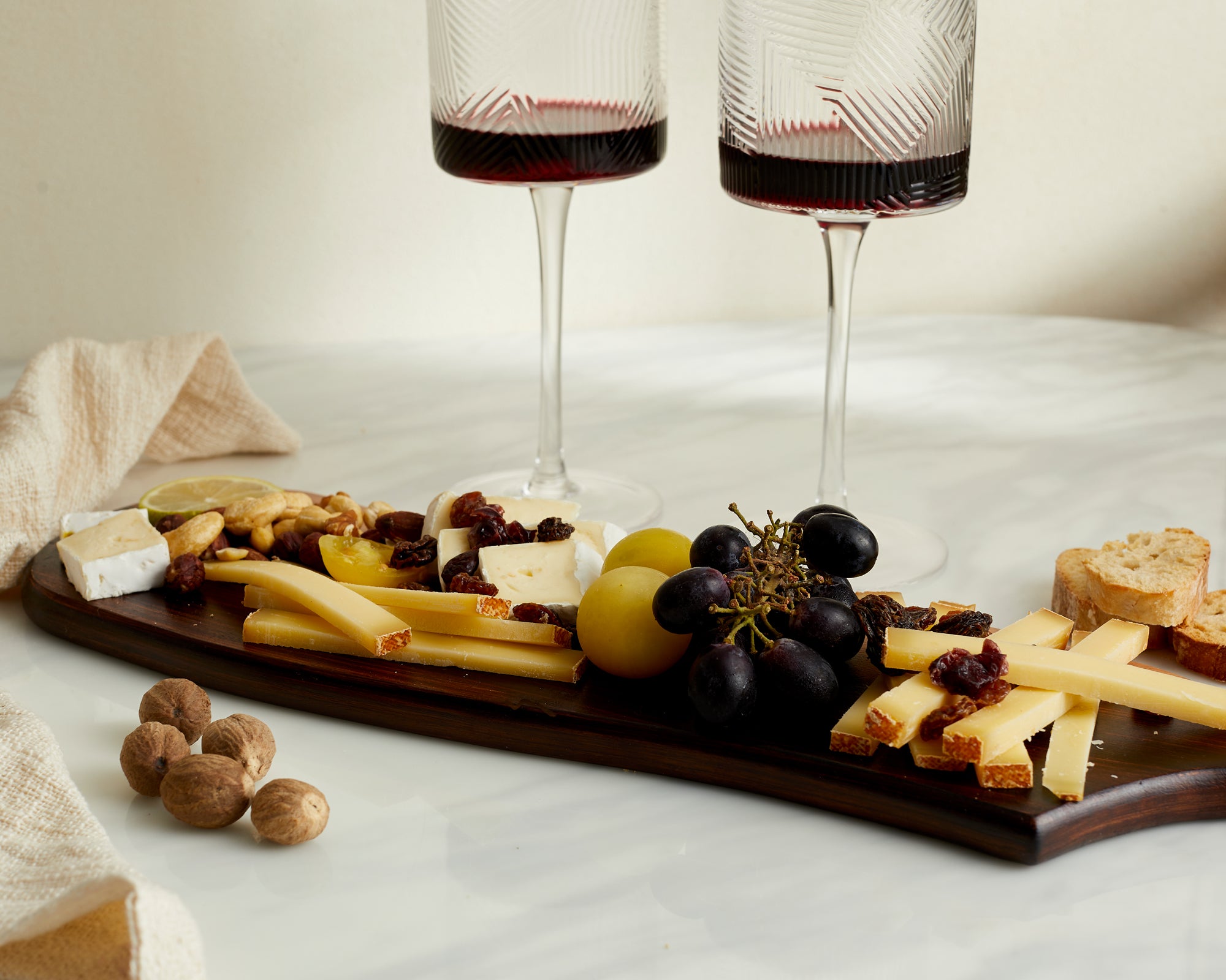 Nea Wood Serving Board with Handle - Image 3