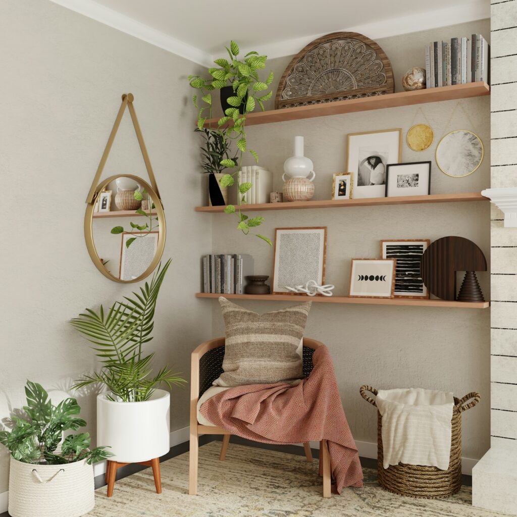Home decor shelf