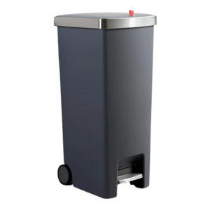 Foot Pedal Trash Can with Wheels